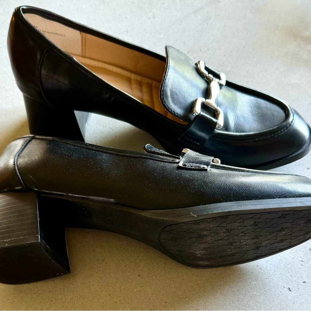 SALE: Adrienne Vittadini black block style women’s shoes. (SW-13) - Picture 2 of 4